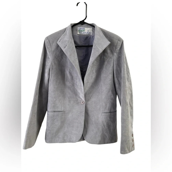 Samuel Robert lavender purple leather suede jacket - Picture 1 of 5